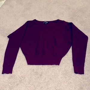 Express Burgundy Maroon Sweater